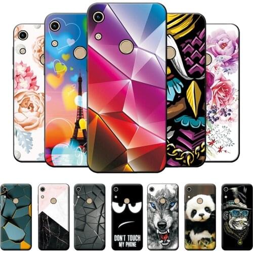 Huawei Y6S Case For Huawei Y6S Soft Silicone Cover For Huawei Y6S Black TPU Bumper Phone Cases For Huawei Y6S Back Cover Funda