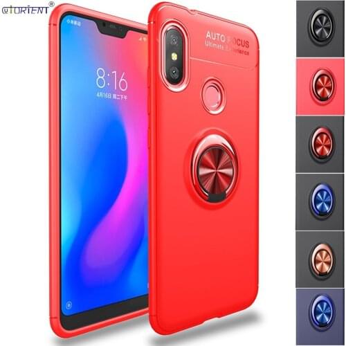 Ring Cover FOR Xiaomi Mi A2 Lite Ultra Thin Bumper Case Xaomi Xiomi MiA2 Lite Stand Soft Silicone Shockproof Phone Cases Funda
