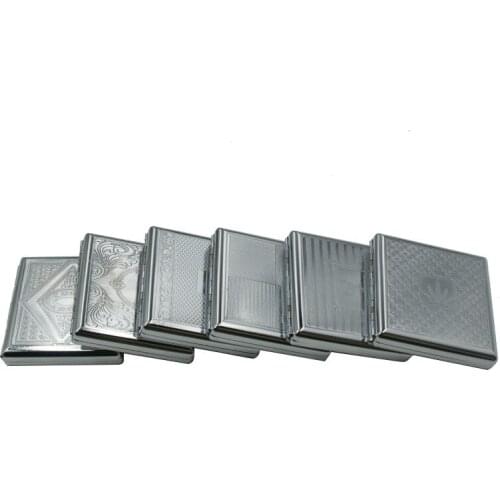 Hold 20 pcs Smoker Cigarette Case high quality Smoking Tool Cigarette Box Case Cigarette Maker Tobacco case Pattern Random