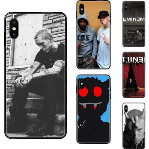 For Xiaomi Mi Note A1 A2 A3 5 5s 6 8 9 10 SE Lite Pro Ultra The Marshall Mathers Lp Eminem Black Soft TPU Protective Cover Case