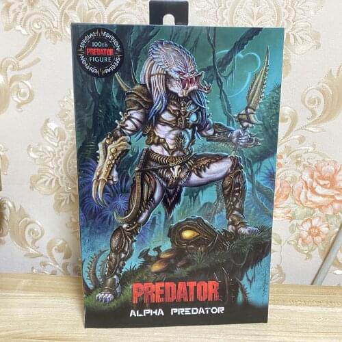 Predator VS Alien Movie Edition Luxry Alpha Predator Alien Hunter Series Action Figure Model NECA
