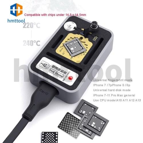 QIANLI Hot Stone Constant Temperature Fixture for IPHONE 7-11 Pro Max NAND CPU Fingerprint CHIP Welding Platform Delete Glue