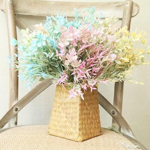 Lilac artificial flower Fake Eucalyptus plant office home wedding Home Table Wedding Party Decor