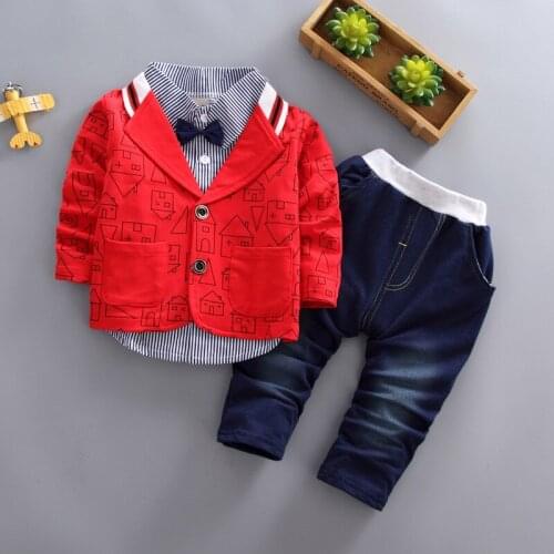BibiCola spring autumn boys clothing sets children boys fashion gentleman party outfits casual uniform sets kids boys clothes