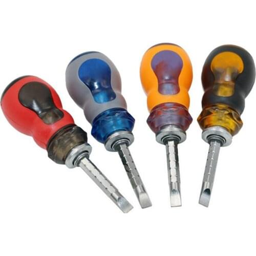 Multifunction 2in1 Detachable Mini Portable Interchangeable Screwdriver Hammer Screwdriver Flat Phillips Screw Driver W/Magnetic