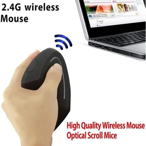 2.4G Wireless Mouse Computer Mouse Gamer 6D Left Hand PC Mice Ergonomic Optical Vertical Mouse For PC Laptop Office Gaming Mouse