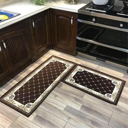 Nordic Style Kitchen Rug Mat Set 2pcs Washble Modern Minimalist Kitchen Mat Home Decor Living Room Coffee Table Floormat Nonslip