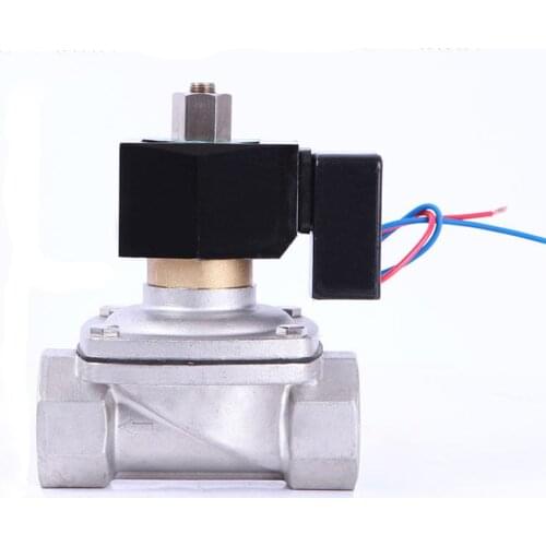 DN32 Normally Open Solenoid Valve Water Stainless Steel Solenoid Valve IP65 Fully Enclosed Coil