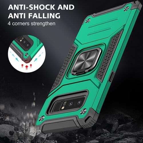 Drop resistance Rugged Case For Samsung Galaxy Note 8 Armor Fall resistant impact Shock proof Car Magnetic Cover