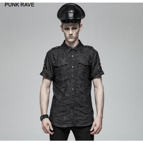 PUNK RAVE Short Sleeve T-shirts For Men