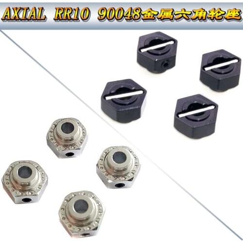RC AXIAL AX30429 Black 12mm Aluminum Hub 4P For 1:10th RR10 Bomber 90048