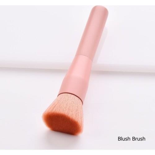 Pink Powder Blush Brush Soft Highlighter Single Makeup Brushes Eye Shadow Eyebrow Concealer Micro Essential Brush for Make Up