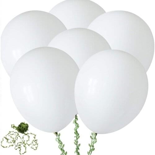 36PCS Big White Balloons Wedding Decoration 18 inch Pink Latex Ballon Birthday Party Kid Adult Globos 20 Meter Artificial Vines