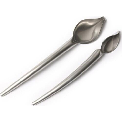 Stainless Steel Chocolate Spoon Fondant Cake Decoration Food Plate Decor Kitchen Coffee House Cake Shop Spoon Accessories CT1129
