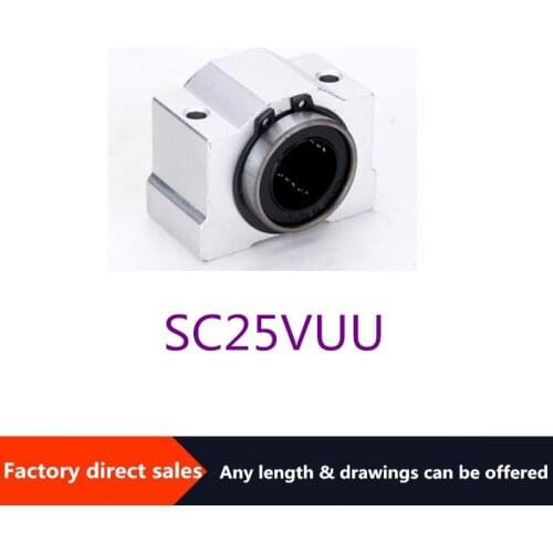 Sliding bearing optical axis SCV 25UU mm short slider