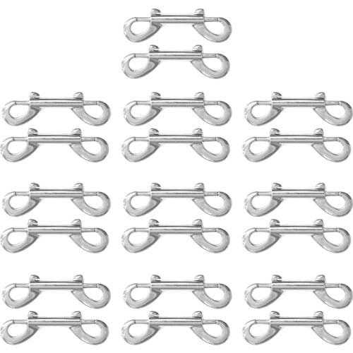 20x Heavy Duty Carabiner Double End Snap Hooks Trigger Clip Key Holder