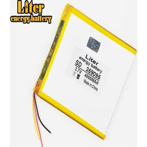 3 line 3.7V 4000mah tablet battery gm lithium polymer battery 359095 Li-ion battery for MP3 MP4