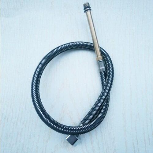 304 stainless steel wire braided vegetable basin faucet hot and cold water single end hose explosion proof high pressure