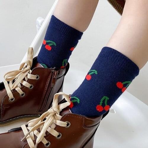 4 Pairs Lot Kids Winter Cotton Knee High Socks Autumn Spring Toddler Child Baby Girls Boy Warm Flowers Cartoons Animal Long Sock