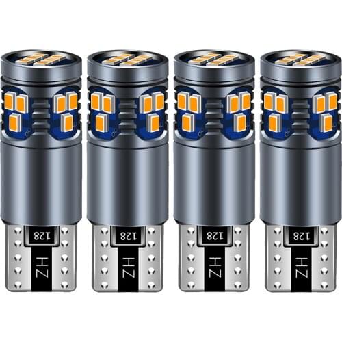 4x W5W T10 LED CANBUS Bulb Wedge Light Side Marker Lamp for Land Rover X9 V8 Freelander 2 Defender Discovery 3 4 2 Sport Evoque