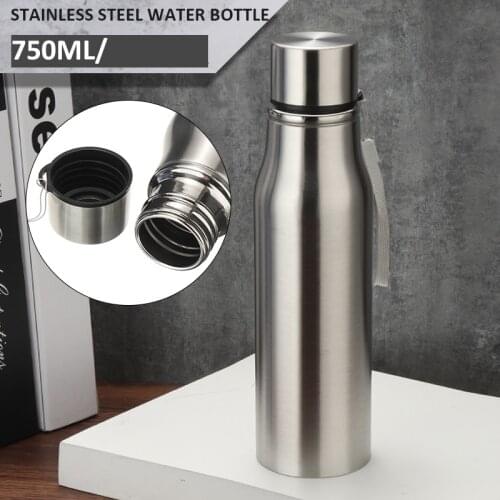 750ML/1000ML Stainless Steel Water Bottle Portable Water Drinking Bottles Drink Flask For Home Supplies