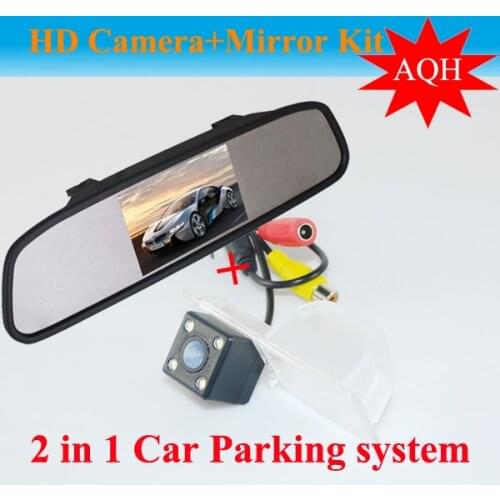 4.3" Car mirror + Car rear view camera For Chevrolet Aveo 2012 Trailblazer 2012 Cruze Hatchback Mokka 2012 Cadillas SRX CTS