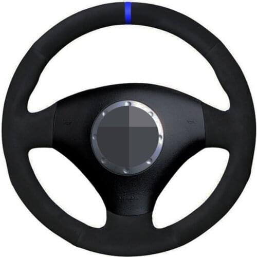 Car Steering Wheel Cover DIY Genuine Leather Suede For Audi A2 8Z A3 8L Sportback A4 B6 Avant A6 C5 A8 D2 TT 8N S4 S3 RS 4 RS 6