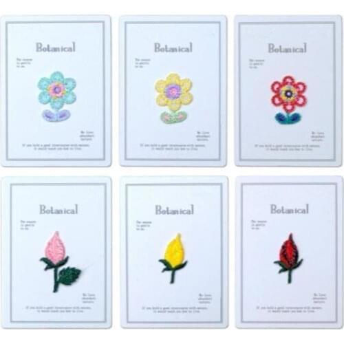 Flower iron on Patches para la ropa for clothing applique embroidery parches