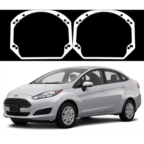TAOCHIS Car Styling Frame Adapter DIY Bracket Holder For Ford Fiesta 2013 To Now For Hella 3R Projector Lens