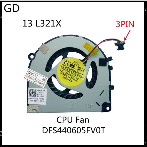GD Original For Dell XPS 13 L321X Ultrabook 08x6n DFS440605FV0T FB39 46V55 046V55 CPU Cooling Fan EF50050V1-C000-G9A