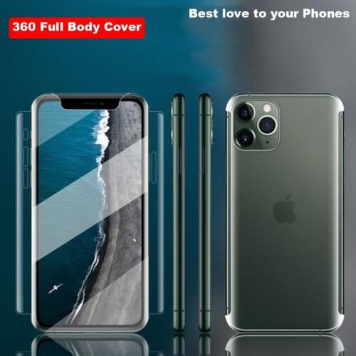 Full Body Cover Side Hydrogel Film For iphone 11 12 pro max Screen Protector for iPhone X Xs max Xr 8 7 plus SE 2020 Gel FIlm