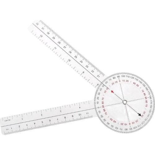 13inch 33cm Goniometer Joint Ruler Calibrated Orthopedics Spinal Finger Angle Ruler Protractor