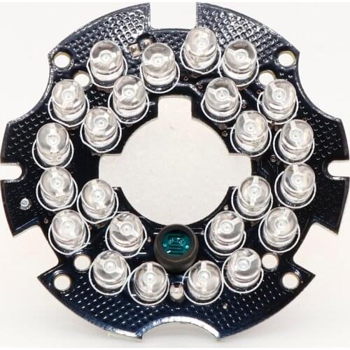 850nm 90 degrees CCTV Accessories infrared light 24 Grain IR LED board for Surveillance cameras night vision diameter *mm