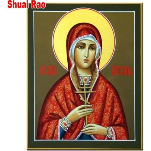 Natalia the martyr diy full square round drill diamond painting Religion icon 5d diamond mazayka embroidery diamond,wall art