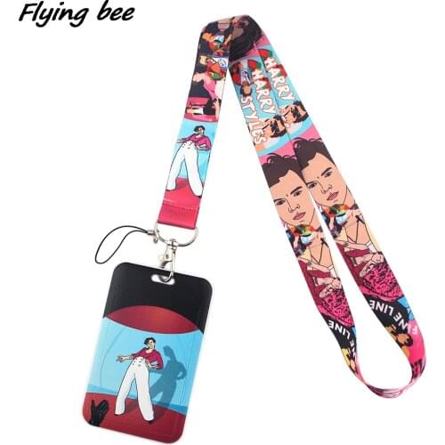 Flyingbee Famous Singer Creative Lanyard Card Holder Student Hanging Neck Phone Lanyard Badge Subway Access Card Holder X1430