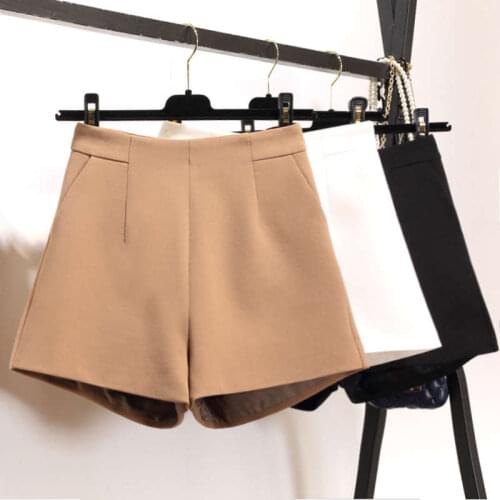 Fashion Chiffon Shorts Female Summer Loose High Waist White Suit Wide Leg Shorts Women Slim Office Casual Short Trousers C7399