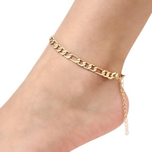 Fashion Jewelry Figaro Chain Anklet Bracelet Vintage Foot Chain Anklet Bracelets