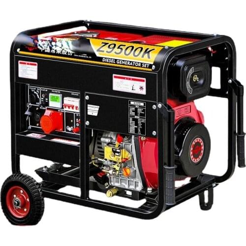 Power Diesel Generator Set Household 220V Single-Phase 5/6/8 KW/10kW Three-Phase 380V Dual Voltage