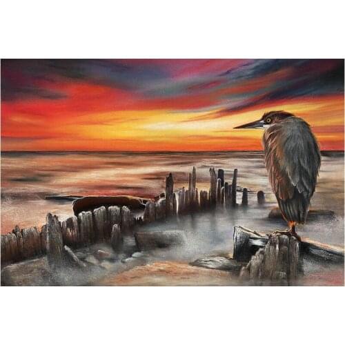 Mosaic diamond cormorant Diamond embroidery Bird landscape diy 5d diamond painting crystal painting rhinestone Cross Stitch