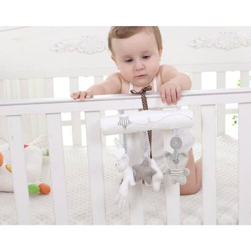 Soft Infant Crib Bed Stroller Toy Spiral Baby Toys For Newborns Car Seat Hanging Bebe Bell Educational Rattle Toy For Gift