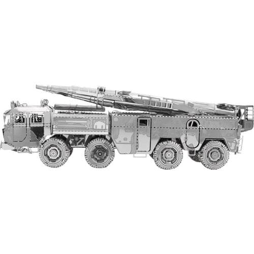 3D Metal Model Puzzle Kits DF-11 Missile Carrier Laser Cut Assemble Jigsaw Decoration Difficult Toys for Children