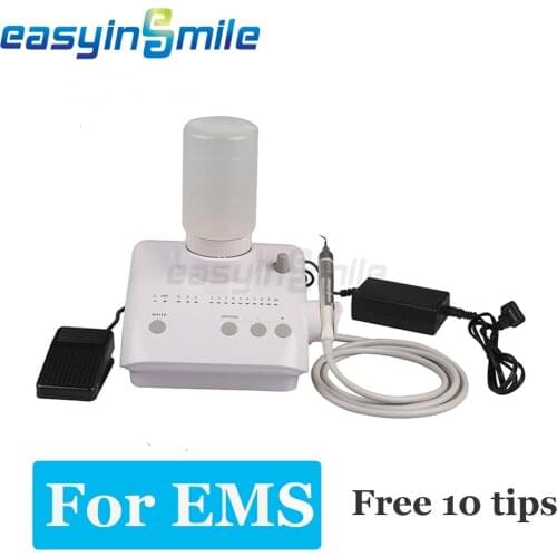 Dental LED Ultrasonic Piezo Scaler Handpiece Metal Handpiece Fit EMS With 5 Tips&2 bottles EAYINSMILE