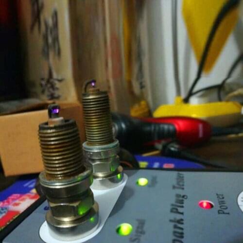 New 12V Car Spark Plug Tester Plug Analyze Adjustable Dual Hole Ignition Detector Kit