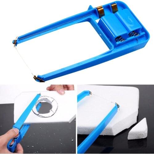 Plastic Blue Hot Wire Foam Cutter Mayitr Durable Small Electric Wire Styrofoam Polystyrene Craft DIY Power Tools 190*90mm