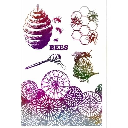 PANFELOU 11*16cm Flowers honey Transparent Clear Silicone Stamp/Seal DIY scrapbooking/photo album Decorative clear stamp sheets