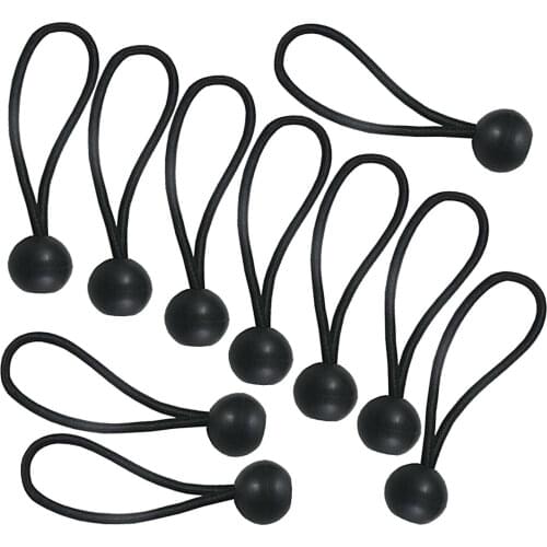 10Pcs Strong Bungee Cord Ball Strong Tie Down Straps Canopy Tent Tarp Boating 6"