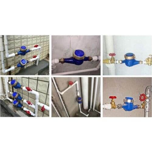 066E Water Flow Meter Water Meter 20mm Cold Water Meter with Fittings Compatible with Garden & Home Usage