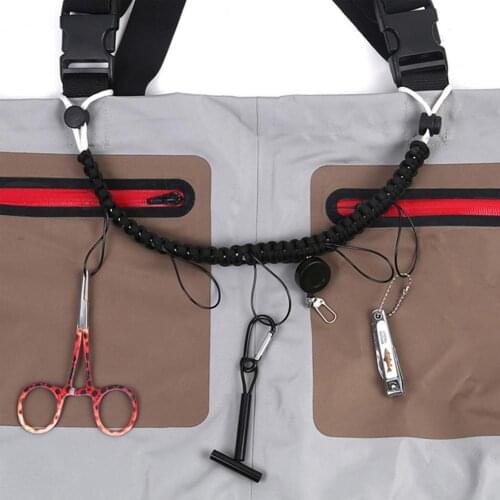 Fishing Lanyard Waterproof Multifunction Braid Fabric Ergonomic Necklace Lanyard for Outdoor dropshipping