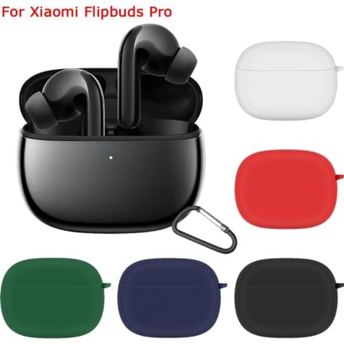 Silicone Earphone Cover Case for Xiaomi FlipBuds Pro Headset Protector Shell Accessories For FlipBuds Pro Case Pouch With Hook