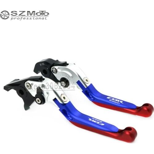 For HONDA CBR600F CBR 600F 2011-2013 Motorcycle Folding Extendable Adjustable Brakes Clutch Levers With LOGO